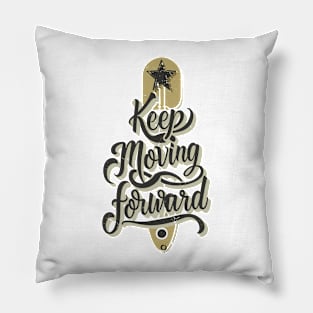 "Progressive Star" - Inspirational Typography Design Pillow