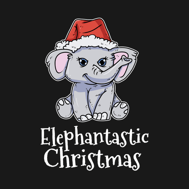 Elephantastic Christmas Merry Christmas Elephant by TheTeeBee
