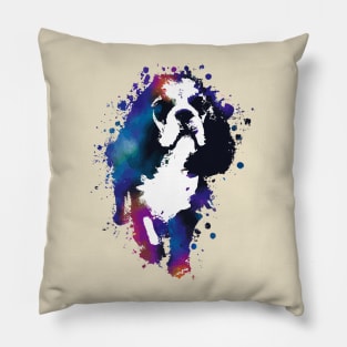 King Charles Spaniel Prince Charles Charlies Spaniel Stencil Artwork Pillow