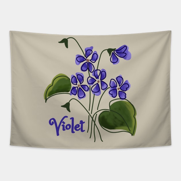 Violet Tapestry by Slightly Unhinged