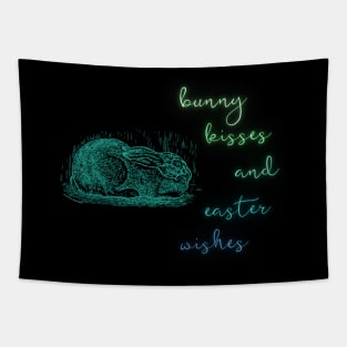 Bunny Kisses and Easter Wishes Tapestry