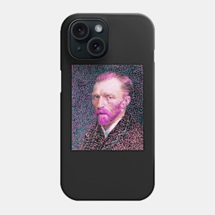 vaporwave aesthetic van gogh self portrait Phone Case