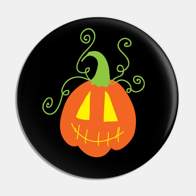 Cute Jack o' Lantern Pin by saradaboru