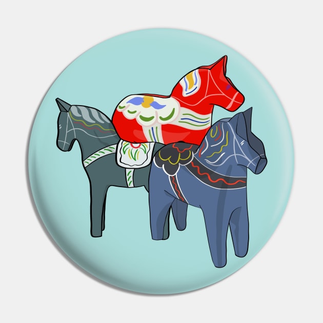 Dala Horses Pin by DiegoCarvalho