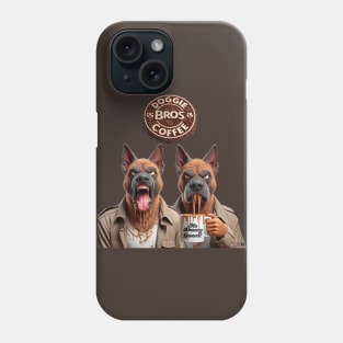 Doggie Bros Coffee by focusln Phone Case