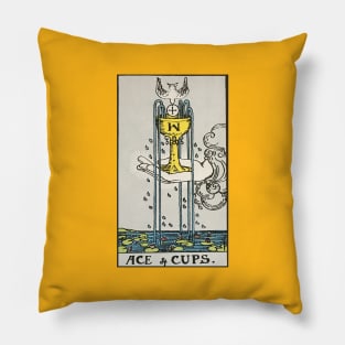 Ace of Cups tarot card Pillow