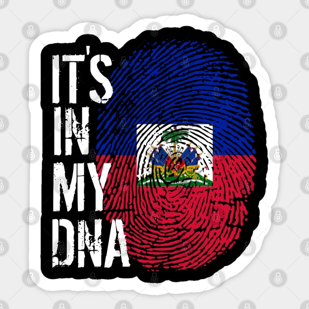 Haitian Shirt Haiti Is In My Dna Thumb Print Flag Emblem Haitian Shirt Haiti Is In My Dna Thumb Print Flag Emblem