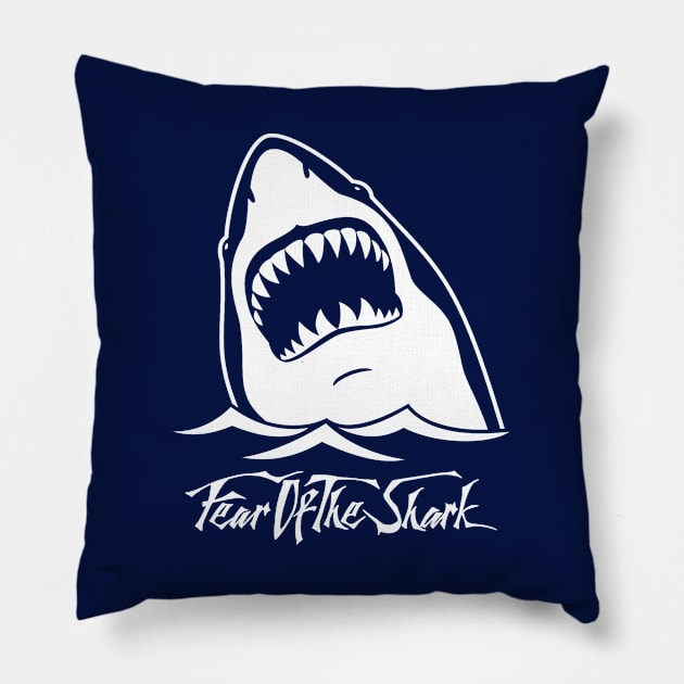 Fear of the Shark Pillow by parashop