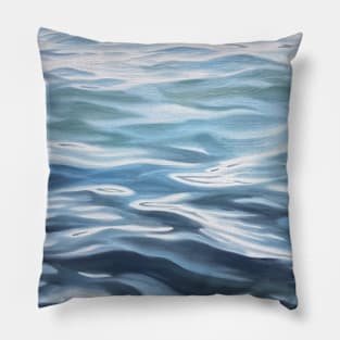 Diffusion - lake water painting Pillow