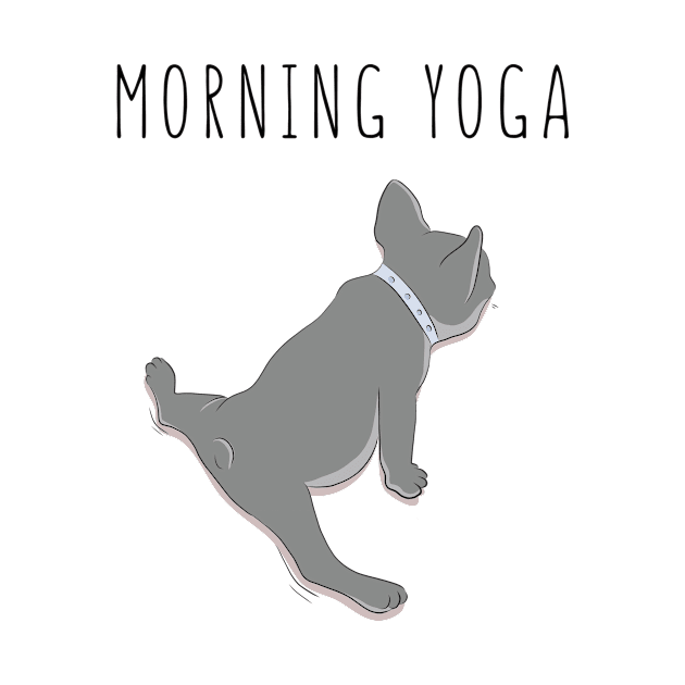 Morning yoga pug by Milatoo