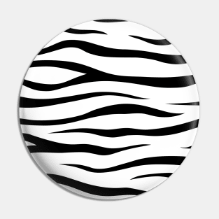 White Tiger Skin Pattern Pin