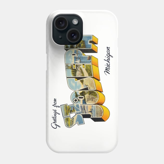 Greetings from St Joseph Michigan Phone Case by reapolo