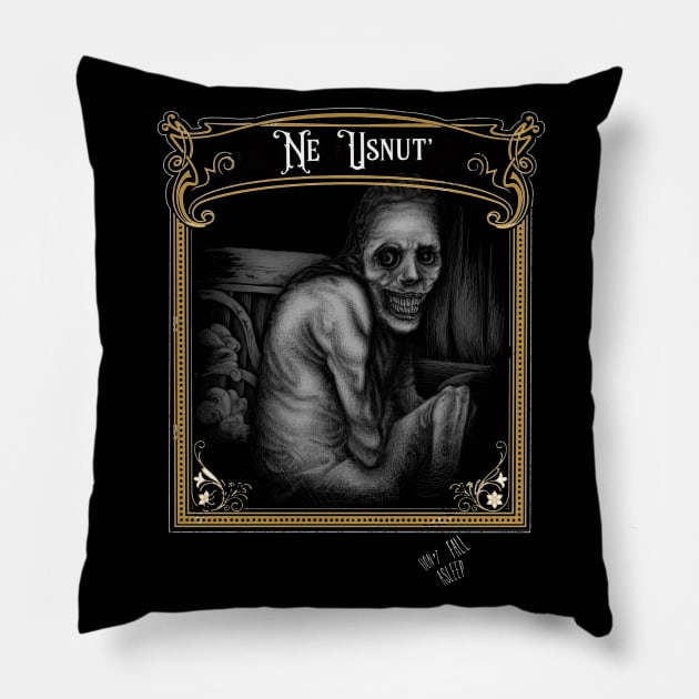 Russian Sleep Experiment Pillow by Ladycharger08