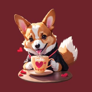 Cute Corgi fall in love T-Shirt