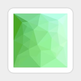 Dark Sea Green Abstract Low Polygon Background Magnet