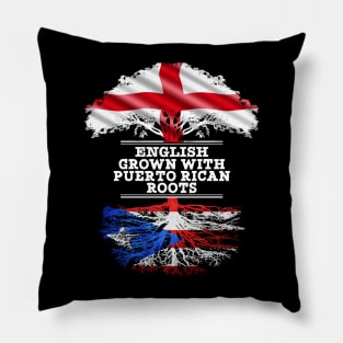 English Grown With Puerto Rican Roots - Gift for Puerto Rican With Roots From Puerto Rico Pillow