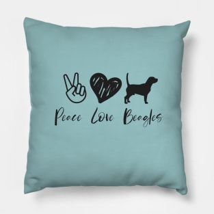 Peace Love Beagles Pillow