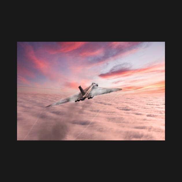 Vulcan Cloud Burst by aviationart