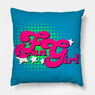 Pop Art Fan Girl Pillow