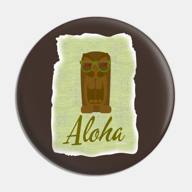 Aloha Tiki Pin by Tshirtfort