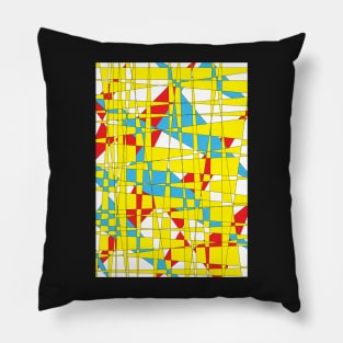 Crazy Mad World colorful Abstract Pattern Pillow