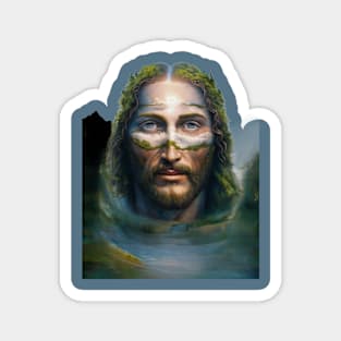 Jesus Christ With Green Head Magnet