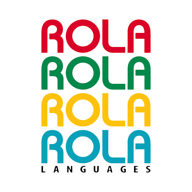 Rola Languages logo stacked by Rola Languages