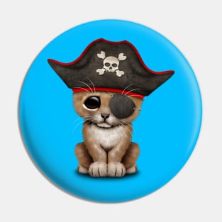 Cute Baby Lion Cub Pirate Pin