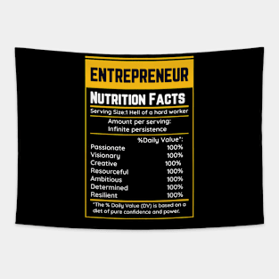 Entrepreneur Nutrition Facts Tapestry