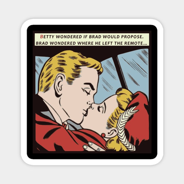 Comic Book Romance - Betty & Brad No 3 Magnet by TimeTravellers