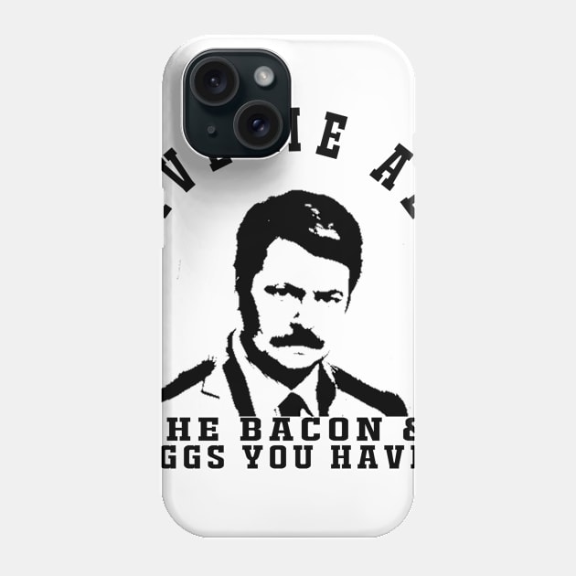 give me all the bacon Phone Case by zopandah