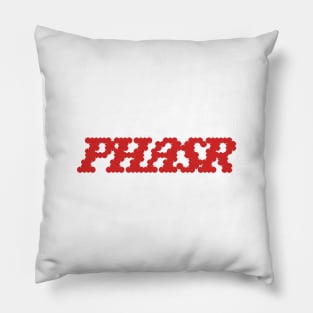 PHASR Puff Logo Red Pillow