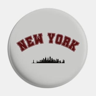 New York Skyline Pin