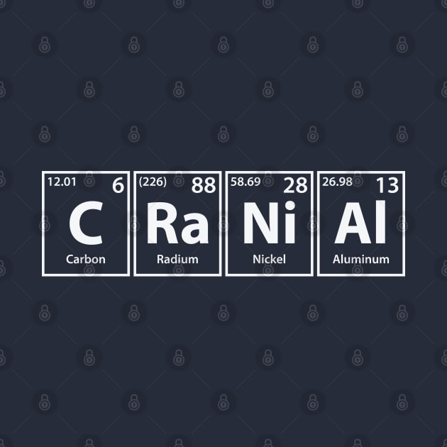 Cranial (C-Ra-Ni-Al) Periodic Elements Spelling by cerebrands