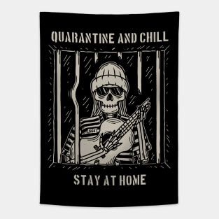 quarantine and chill Tapestry