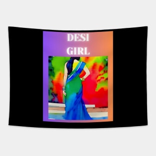 Desi Girl Tapestry