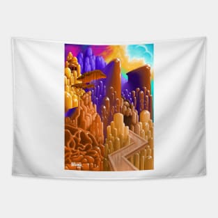 The Outworldly Mountain Palace Tapestry