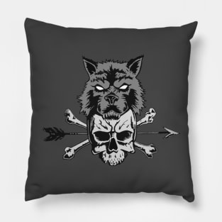 Wolf & Skull Pillow