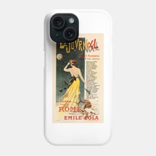 LE JOURNAL Publiera ROME Par Emile Zola by Poster Artist Charles Lucas 1899 Phone Case