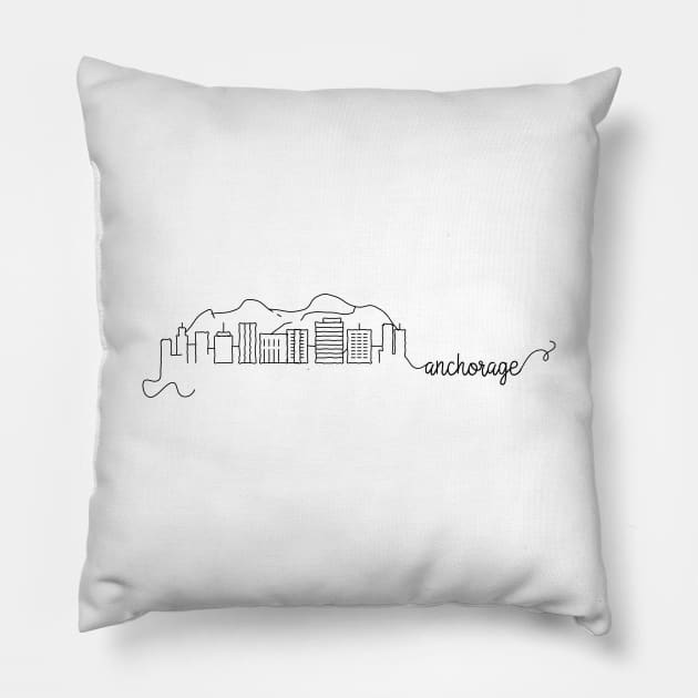 Anchorage City Signature Pillow by kursatunsal