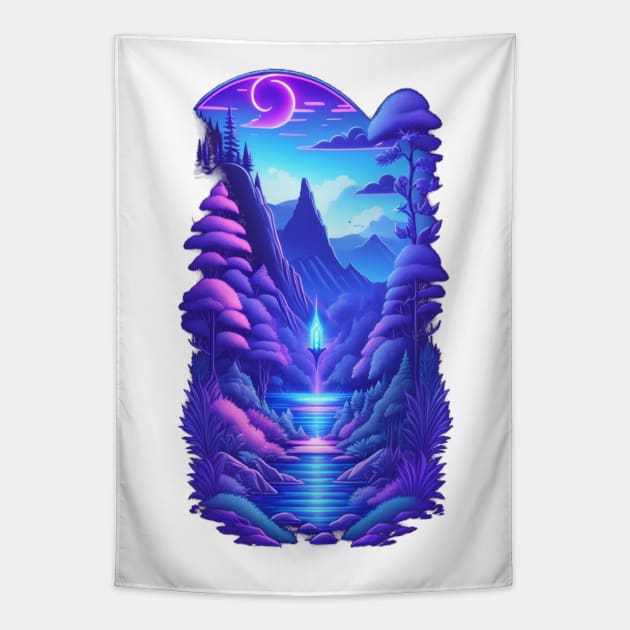 Fantasy Forest Tapestry by Master Yo