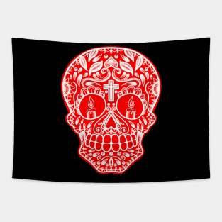 HomeSchoolTattoo Sugarskull Tapestry