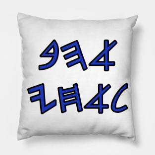 My love to my Yasharahla brothers (in paleo hebrew) Pillow