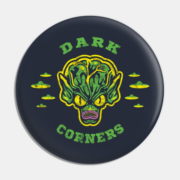 Saucer-Men (Dark Corners) Pin by Dark Corners