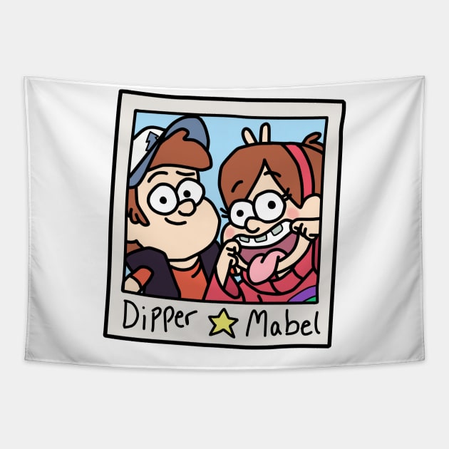 Pines Twins Tapestry by Kyonkichi.art