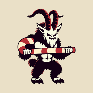 Krampus lifting candy canes at the gym T-Shirt