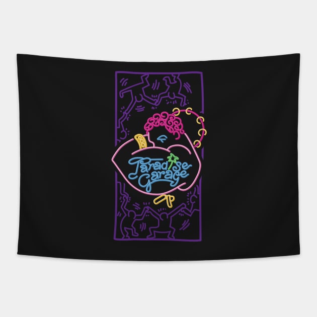 People love to dance (Paradise Garage BLACK Edition) Tapestry by dojranliev