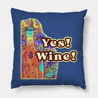 Yes Wine Pillow