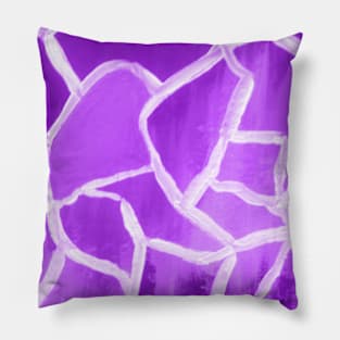 Abstract purple art print Pillow