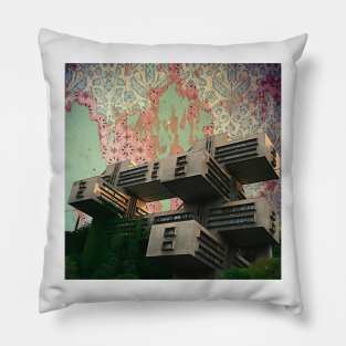 Siberian Digs - Collage/Surreal Art Pillow